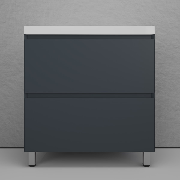 Тумба с умывальником Symbolite Манхэттен 80 Plus 2 ящика + Asti 80x45