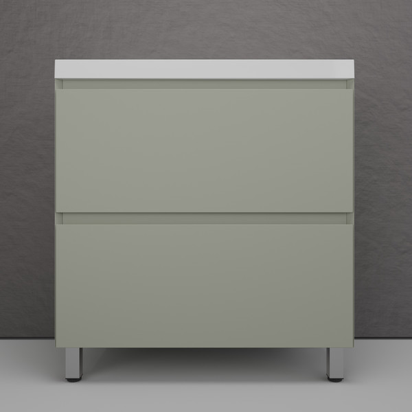 Тумба с умывальником Symbolite Манхэттен 80 Plus 2 ящика + Asti 80x45