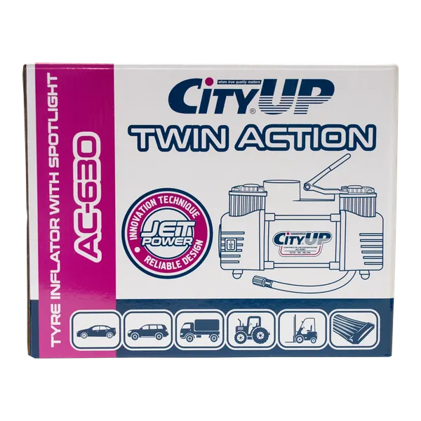 Автомобильный компрессор CityUp АС-630-Twin