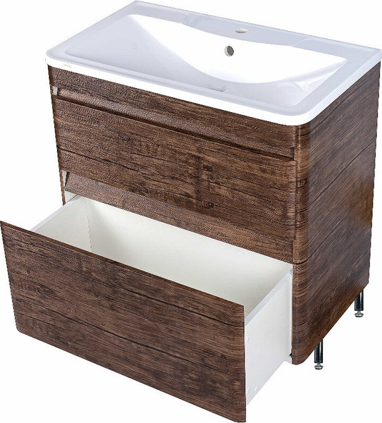 Тумба с умывальником Symbolite Атлантика 80 Люкс Plus + Атлантика 80