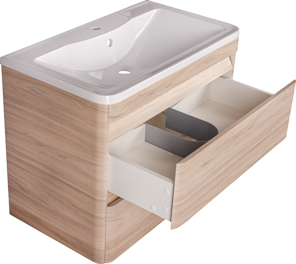 Тумба с умывальником Symbolite Атлантика 80 Люкс Plus + Атлантика 80