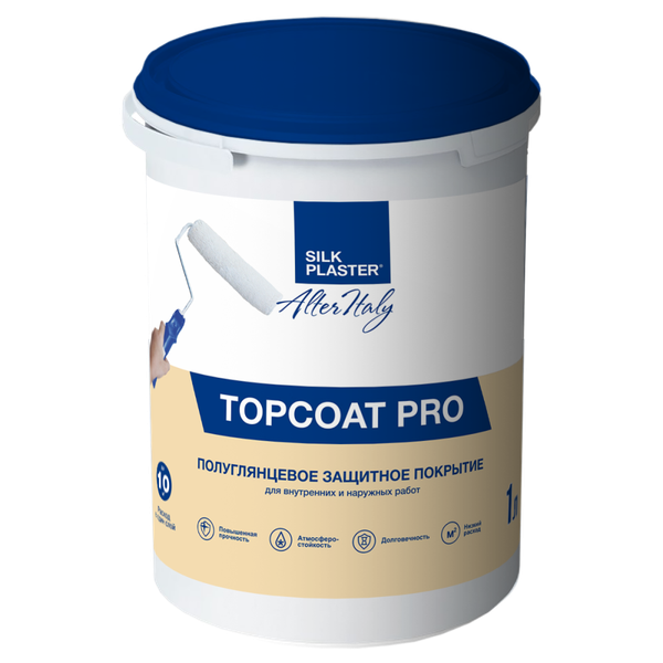 Защитно-декоративный состав Silk Plaster Alteritaly Topсoat Pro арт.1 - фото