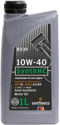 Моторное масло Senfineco SynthHC 10W40 SL A3/B4 / 20-8939 (20л) - фото
