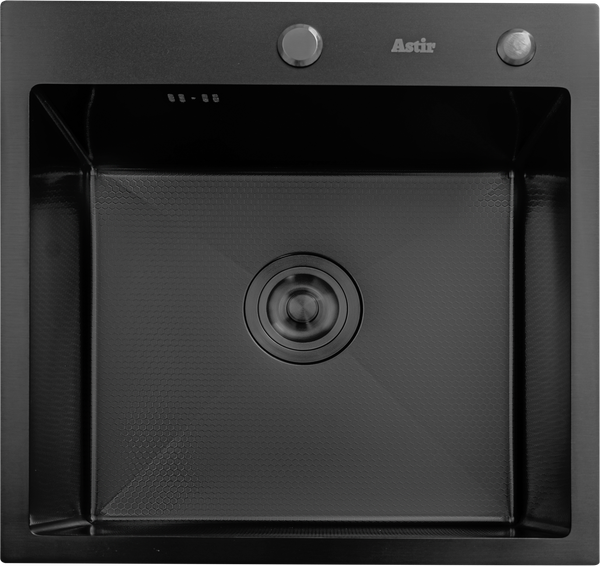 Мойка кухонная Astir Decor PVD Black 55х50B - фото