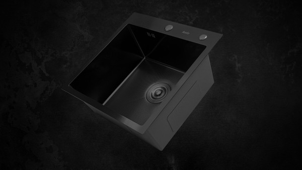 Мойка кухонная Astir Decor PVD Black 55х50B