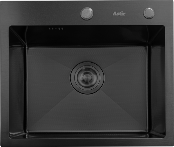 Мойка кухонная Astir Decor PVD Black 45x50B - фото