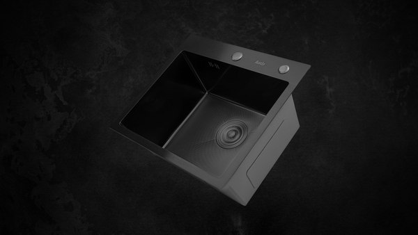 Мойка кухонная Astir Decor PVD Black 45x50B