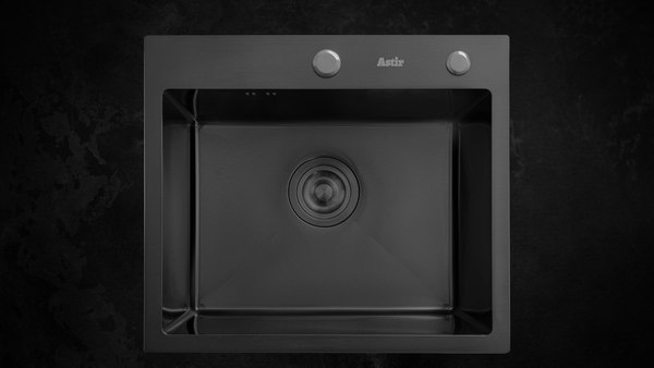Мойка кухонная Astir PVD Black 50x44B