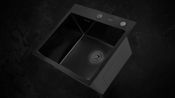 Мойка кухонная Astir PVD Black 50x44B