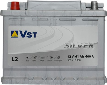 Автомобильный аккумулятор VST Silver L+ 600A 6СТ-61