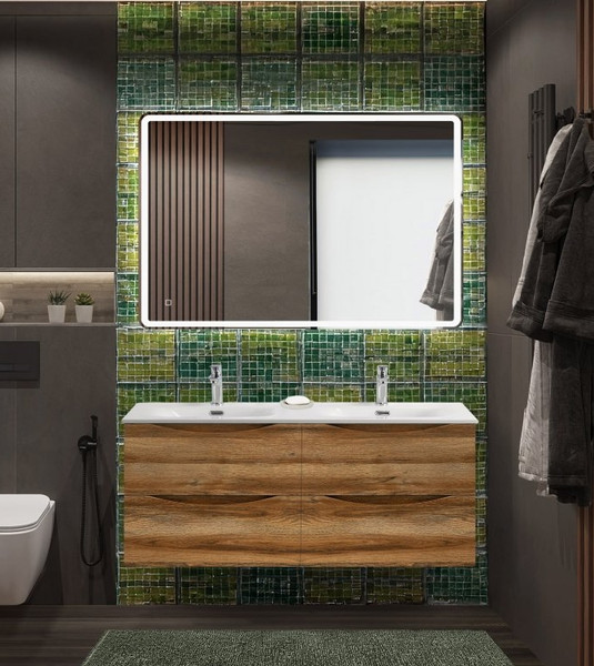 Тумба под умывальник BelBagno MARINO-CER-N-1200-4C-SO-RR-P - фото