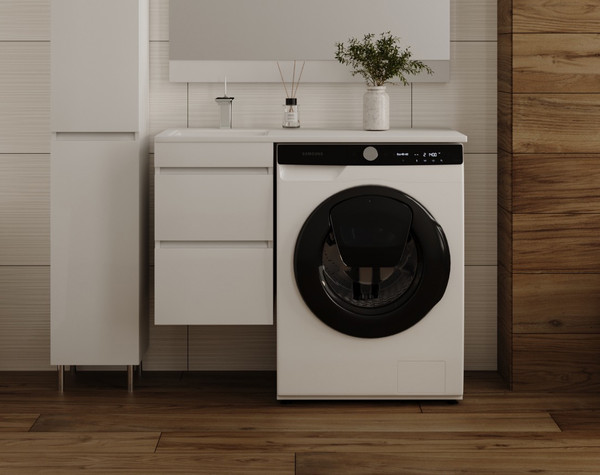 Тумба с умывальником Symbolite Даллас 100 Люкс Plus + Даллас 100x48 - фото