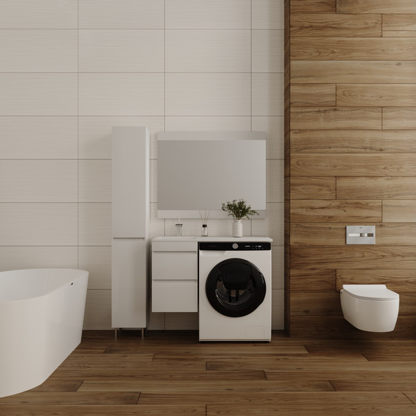 Тумба с умывальником Symbolite Даллас 100 Люкс Plus + Estetus Даллас 100x48