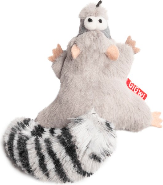 Игрушка для кошек Gigwi Catch&Scratch Енот с кошачьей мятой / 75384