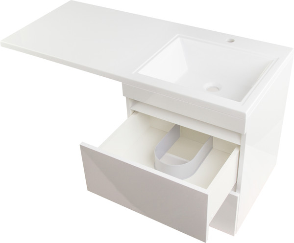 Тумба с умывальником Symbolite Даллас 110 Люкс Plus + Estetus Даллас 110x48