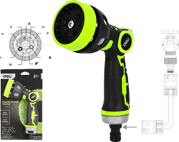 Распылитель для полива Deli EDL8762