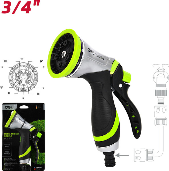 Распылитель для полива Deli EDL8764