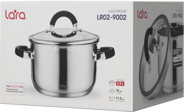 Кастрюля Lara LR02-9002
