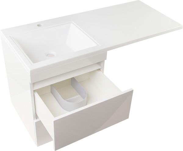 Тумба с умывальником Symbolite Даллас 110 Люкс Plus + Даллас 110x48