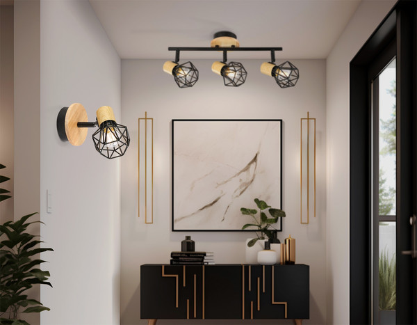 Спот Ambrella TR8751 BK/WD