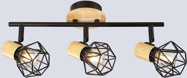 Спот Ambrella TR8753/3 BK/WD - фото