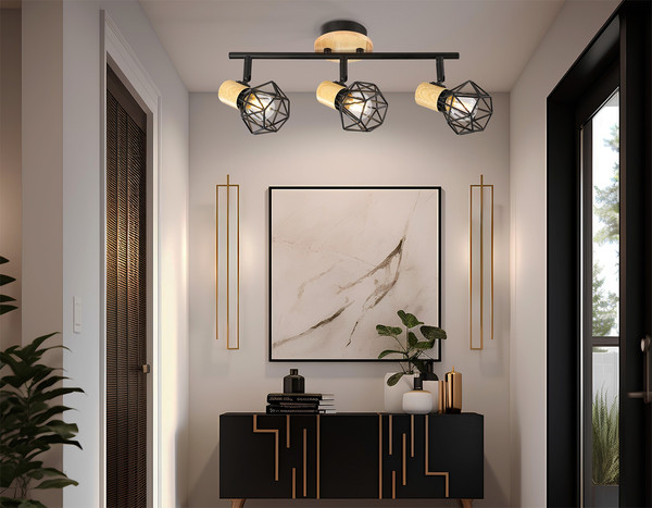 Спот Ambrella TR8753/3 BK/WD