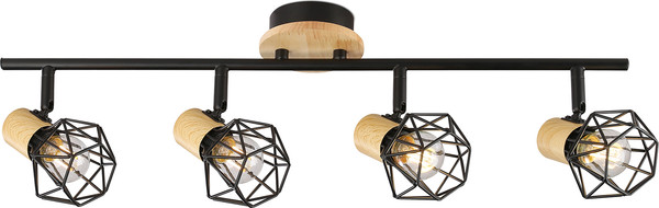 Спот Ambrella TR8754/4 BK/WD