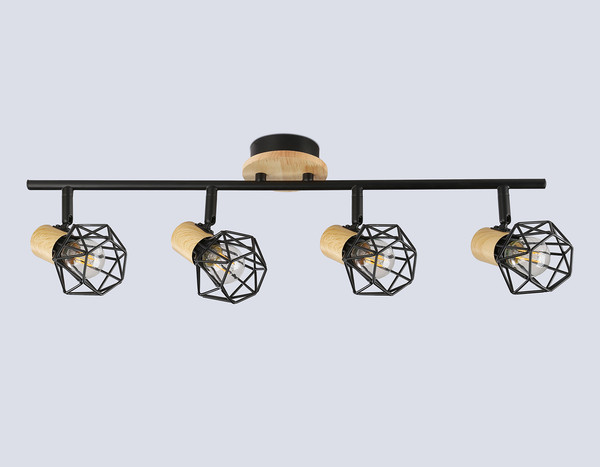 Спот Ambrella TR8754/4 BK/WD