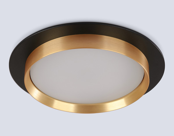 Точечный светильник Ambrella TU5020 BK/GD