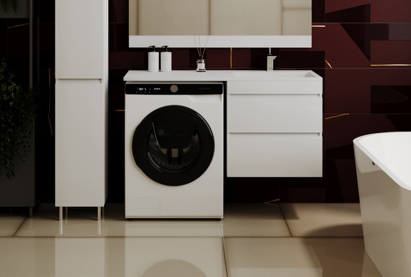 Тумба с умывальником Symbolite Даллас 120 Люкс Plus + Даллас 120x48 - фото