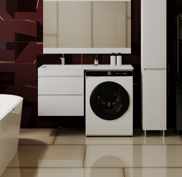 Тумба с умывальником Symbolite Даллас 120 Люкс Plus + Даллас 120x48 - фото