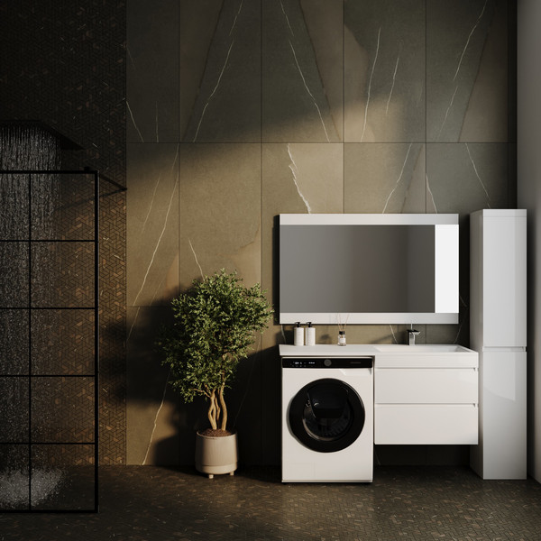 Тумба с умывальником Symbolite Даллас 130 Люкс Plus + Даллас 130x48.2