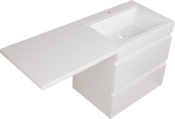 Тумба с умывальником Symbolite Даллас 130 Люкс Plus + Даллас 130x48.2