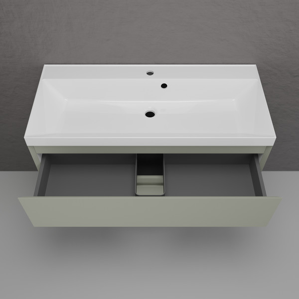 Тумба с умывальником Symbolite Манхэттен 100 Plus 2 ящика + Asti 100x45