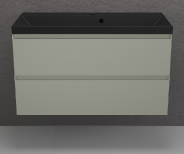 Тумба с умывальником Symbolite Манхэттен 100 Plus 2 ящика + Asti 100x45 - фото