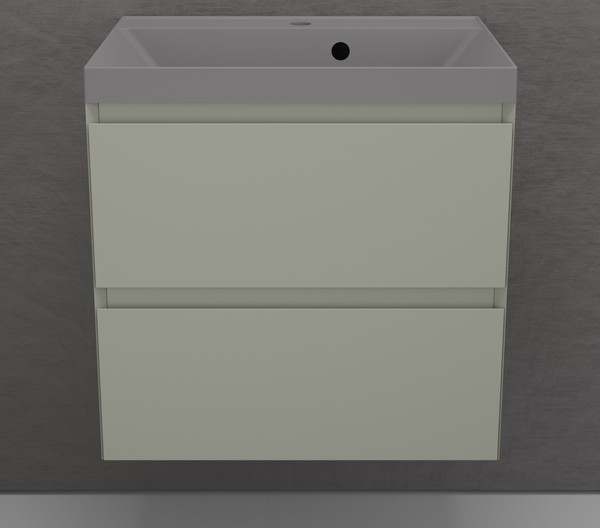 Тумба с умывальником Symbolite Манхэттен 60 Plus 2 ящика + Asti 60x45 - фото