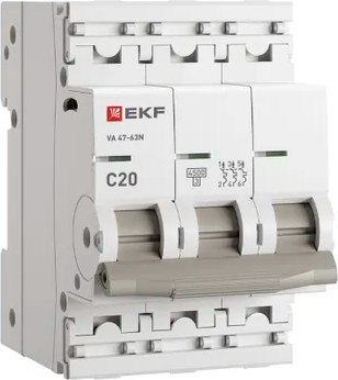 Выключатель автоматический EKF PROxima ВА 47-63N / M634320C - фото