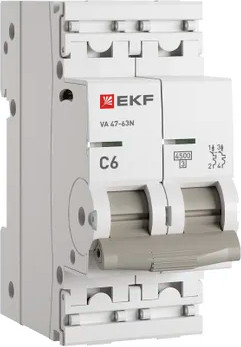 Выключатель автоматический EKF PROxima ВА 47-63N / M634206C - фото
