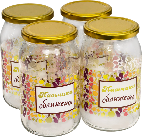 Набор банок для консервирования Promsiz Ассорти с крышкой / Р22б.77.4.900/ДКУ - фото