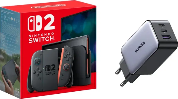Игровая приставка Nintendo Switch 2 + Ugreen CD244 / BEE-S-KB6LA_CD244 - фото