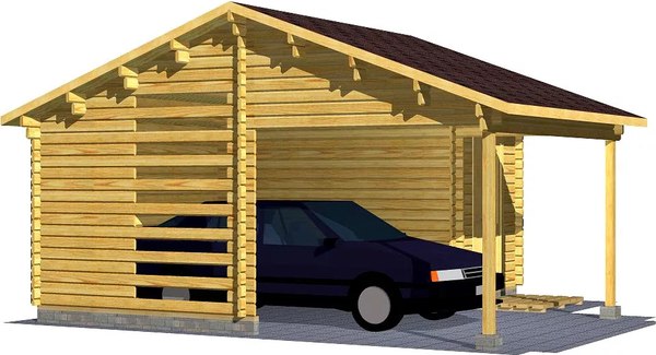 Навес для автомобиля Вирабуд Умелые руки с мастерской