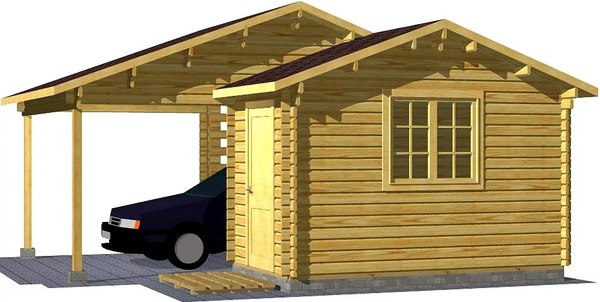 Навес для автомобиля Вирабуд Умелые руки с мастерской