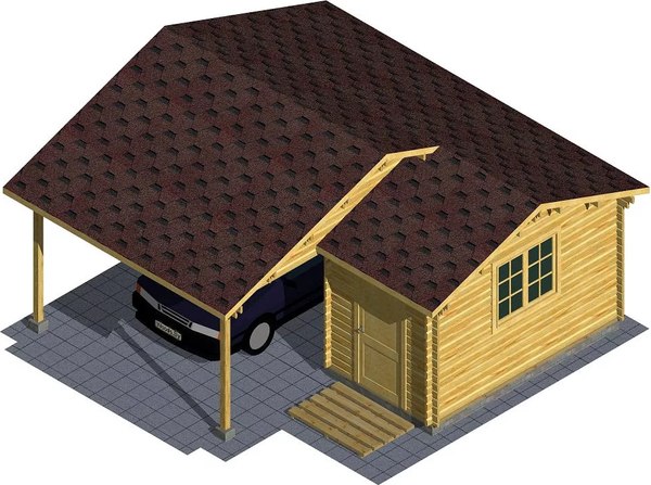 Навес для автомобиля Вирабуд Умелые руки с мастерской