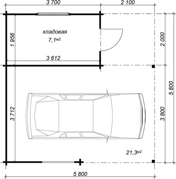 Навес для автомобиля Вирабуд Умелые руки с мастерской