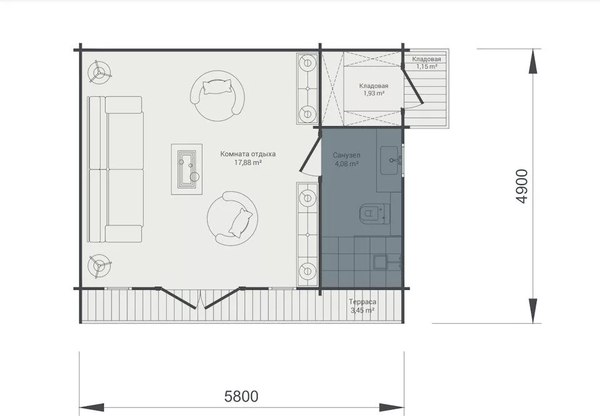 Дачный дом Вирабуд Куб