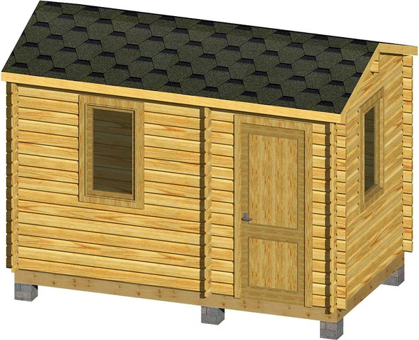 Хозблок деревянный Вирабуд 4x2.3