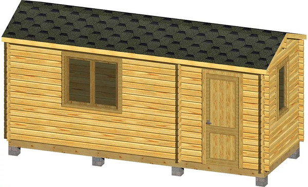 Хозблок деревянный Вирабуд 6x2.3