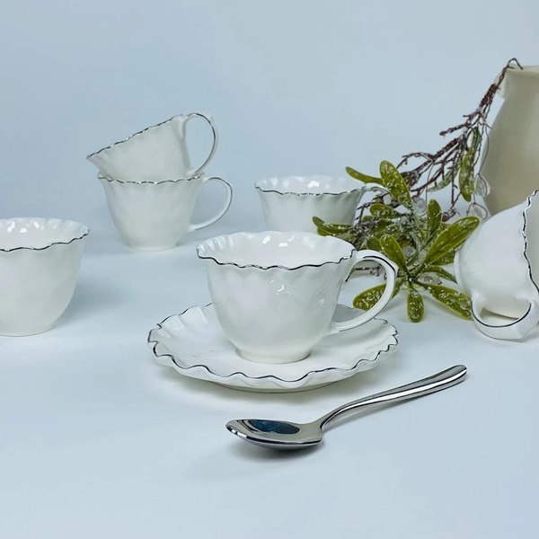 Набор для чая/кофе Lenardi Ванесса Серебро 305-290