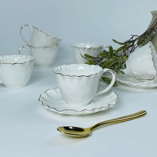 Набор для чая/кофе Lenardi Ванесса Золото 305-273