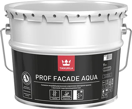 Краска Tikkurila Prof Facade Aqua MRA - фото